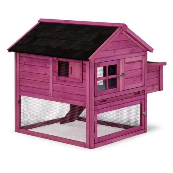 Caseta madera aves modelo Italia